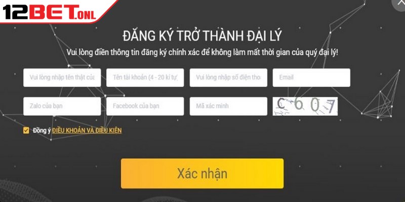 Tải App 12BET - Khám Phá Thế Giới Giải Trí Không Giới Hạn 19 Quy trình đăng ký trở thành đại lý nhanh, đơn giản nhất