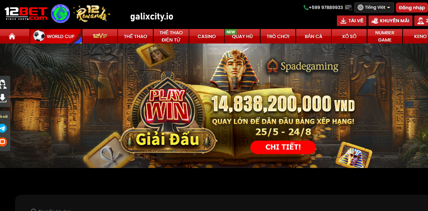 Trải nghiệm thế giới game slots 12bet